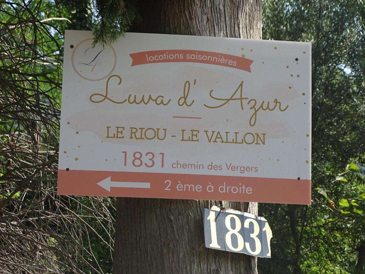 Luva D'Azur, Rez De Villa Le Riou - Le Vallon Le Bar-sur-Loup Exteriör bild
