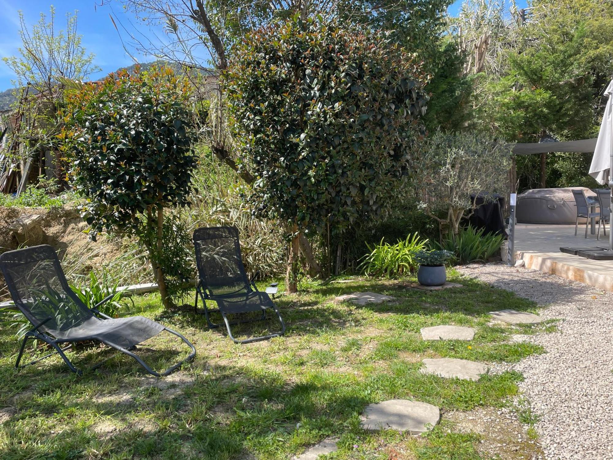 Luva D'Azur, Rez De Villa Le Riou - Le Vallon Le Bar-sur-Loup Exteriör bild